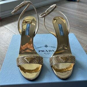 Brand New Prada Crystal Heels